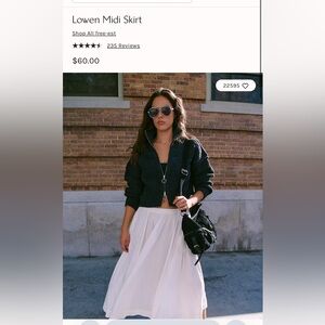 Free People White Skirt